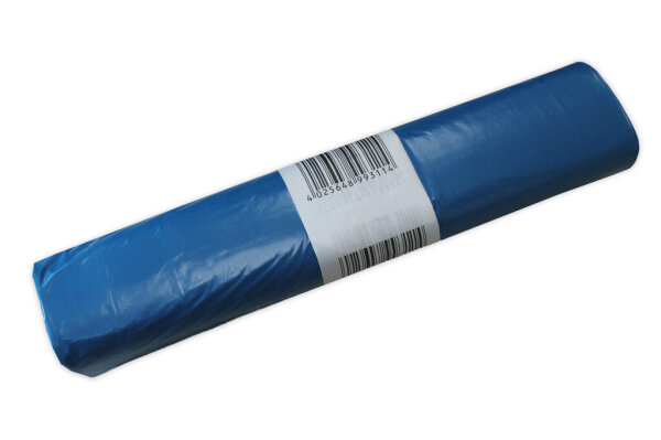 Müllsack 120 L, Typ 70, stark, 70 x 110 cm, blau, 25 Stück/Rolle, 1 Rolle