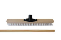 Industrieschrubber Holz / PPN, Kunststoffhalter, weiß, 40 cm, verschiedene Ausführungen