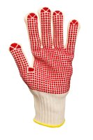 SP Handschuhe  Baumwolle rote Noppen, Größe...