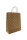 Papiertragetasche Kordel braun STERNE WEISS, 90 g/qm, 22 + 10 x 28 cm, 10 Stück