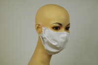 Mund-Nasen-Maske aus Stoff, weiß, bis 60° C...