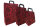 Papiertragetasche "SPITZE" rot, verschiedene Größen und Mengen