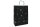 Papiertragetasche Silbersterne auf schwarz, mit farbiger Kordel, 36x12x41 cm, 10 Stück