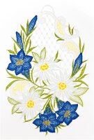 Fensterbild "Alpenblumen" 20 x 28 cm, Original...