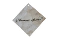 Fensterbild "Glockenblume" ecru, 15 x 26 cm, Original Plauener Spitze