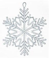 Fensterbild "Schneeflocke", 15 x 15 cm, verschiedene Farben