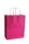 Papiertragetasche mit Kordel, 110 g/qm, 18 + 8 x 24 cm, "Fuxia / Pink" 10 Stück