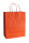 Papiertragetasche mit Kordel, 110 g/qm, 18 + 8 x 24 cm, "Arancio / Orange" 10 Stück